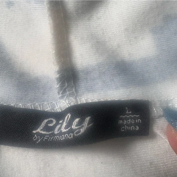 Lily by Firmiana Script Print Hoodie Romantic Literary Cottagecore Large - Picture 3 of 11